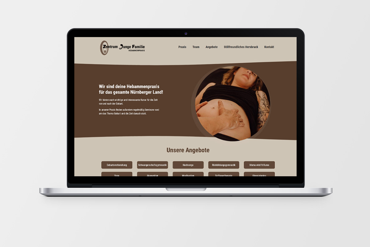 Hebammenpraxis Hersbruck - Webdesign